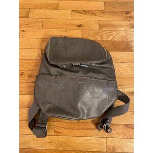 Matt & Nat Vegan Leather Backpack - Gray - Recycled Plastic Bottle Lining - Mult